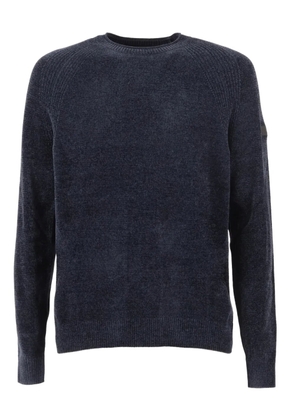 RRD velvet round-neck sweater - Blue