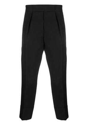 SAPIO pleated cropped trousers - Black
