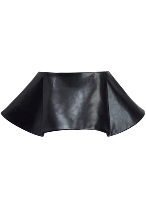 KHAITE The Ralfa leather miniskirt - Black
