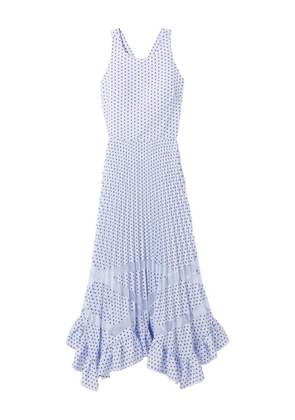 Claudie Pierlot ruffled midi dress - Blue