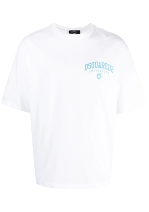 DSQUARED2 logo-print cotton T-shirt - White
