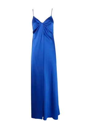 Lauren Ralph Lauren twist-front sleeveless gown dress - Blue