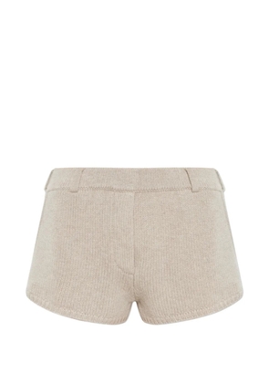 Lisa Yang Annora knitted shorts - Neutrals