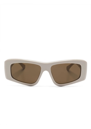 Chloé Eyewear rectangle-frame sunglasses - White