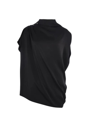 Fabiana Filippi draped button top - Black