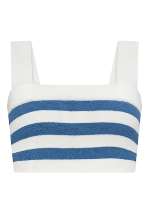 Posse Ari striped square-neck top - Blue