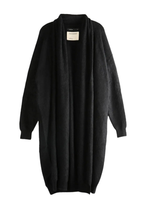 Frenckenberger shawl-collar long cardigan - Black