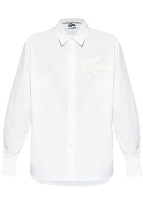 Lacoste logo-appliqué shirt - White