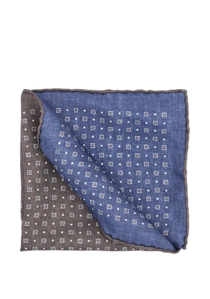 Brunello Cucinelli printed silk scarf - C009 Hazelnut