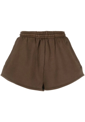 ENTIRE STUDIOS washed elasticated-waistband shorts - Brown