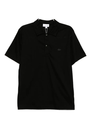 Lacoste logo-embroidered polo shirt - Black