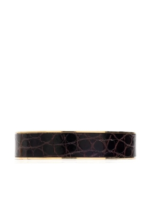 DSQUARED2 crocodile-effect bracelet - Brown
