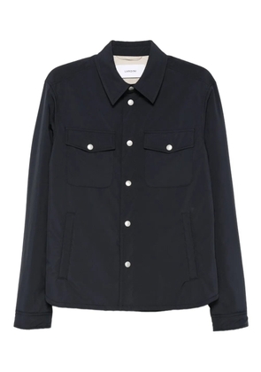 Lardini button-fastening flap-pocket jacket - Blue