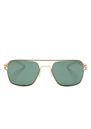 Mykita Riku navigator-frame sunglasses - Gold