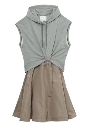 3.1 Phillip Lim sweatshirt combo dress - Grey