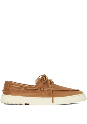 Osklen Soho Dockside laced leather boat shoes - Brown