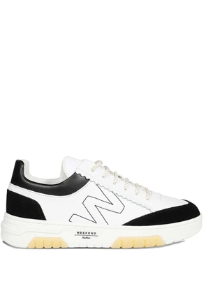 Weekend Max Mara Orlaya leather logo-detail sneakers - White