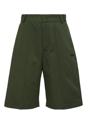MSGM logo-embroidered bermuda shorts - Green