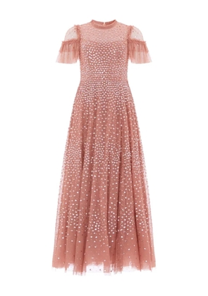 Needle & Thread ruffled-gown maxi dress - Pink