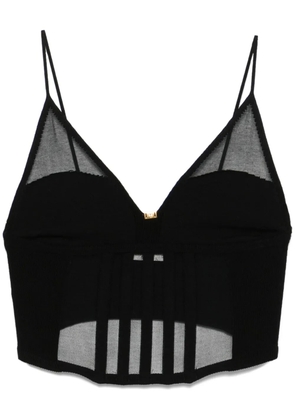 Elisabetta Franchi corset-style top - Black