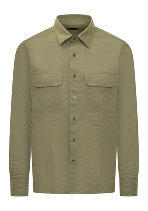 TOM FORD military-pocket shirt - Green