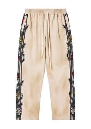 Vale garden-print track pants - Neutrals