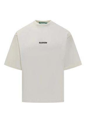 BARROW logo-print jersey T-shirt - Neutrals