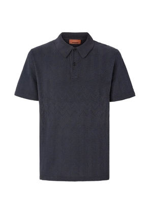 Missoni herringbone polo shirt - Blue