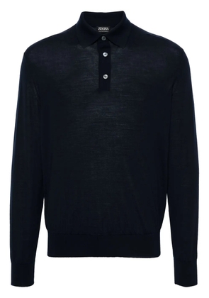 Zegna wool polo shirt - Blue
