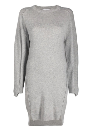 Stella McCartney seam-detail knitted dress - Grey