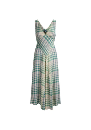 Polo Ralph Lauren plaid paneled A-line dress - Neutrals