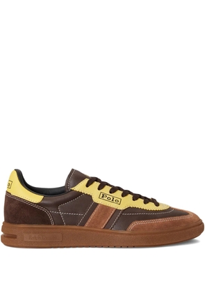Polo Ralph Lauren Bedford suede side stripes trainer - Brown