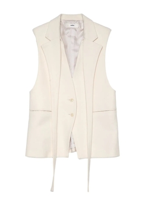 Muller Of Yoshiokubo Bumpy button-fastening waistcoat - White