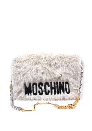 Moschino logo-lettering shoulder bag - White