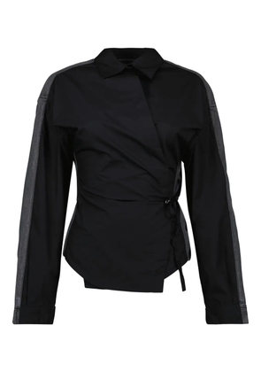 Diesel cotton wrap shirt - Black