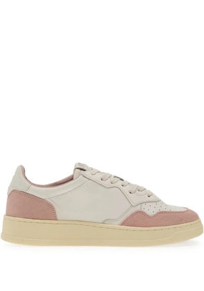 Autry Medalist Low suede panelled sneakers - White