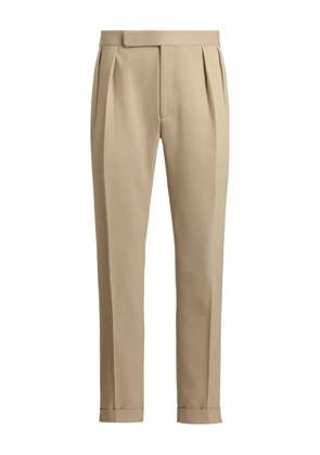 Ralph Lauren Purple Label pleated-cuff trousers - Neutrals