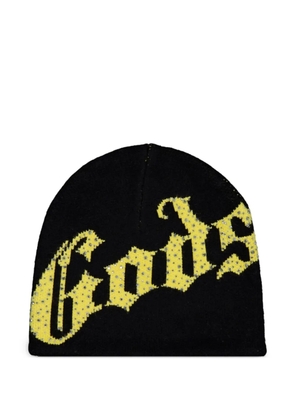 GODSPEED OG logo studded beanie - Black