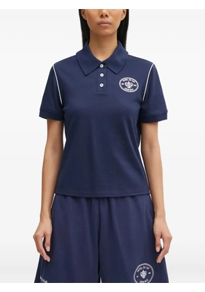 Sporty & Rich Hotel Eden Roc short-sleeve logo polo shirt - Blue