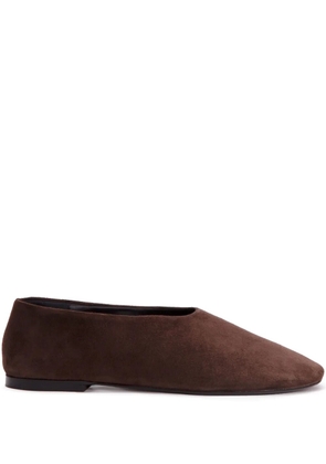 Proenza Schouler Glove suede slippers - Brown