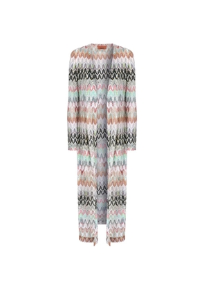 Missoni zigzag pattern coat - Neutrals