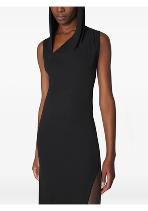 Mugler hooded maxi dress - Black