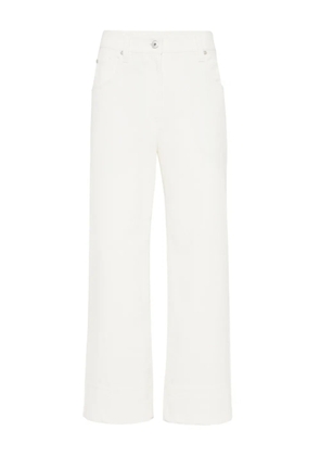 Brunello Cucinelli cotton trousers - White