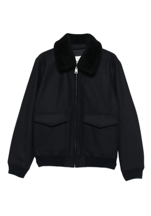 SANDRO zip-up bomber jacket - Blue
