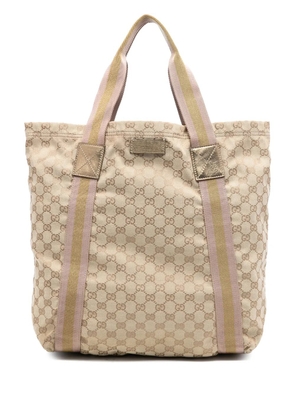 Gucci Pre-Owned 2016-2025 GG Canvas Web tote bag - Brown