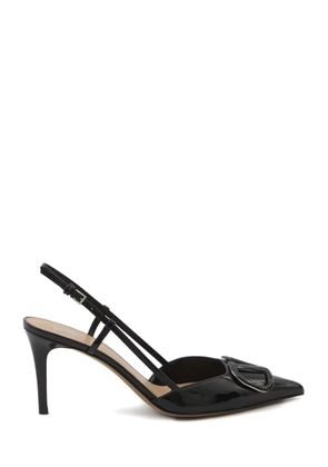 Valentino Garavani 80mm VLogo Signature slingback pumps - Black