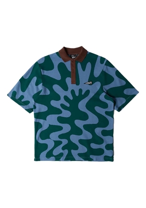 BY PARRA Splashed abstract-print polo shirt - Blue