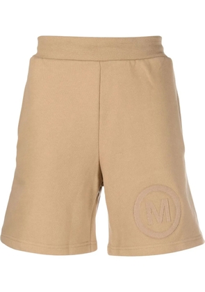 MARKET logo-embroidered cotton track shorts - Brown
