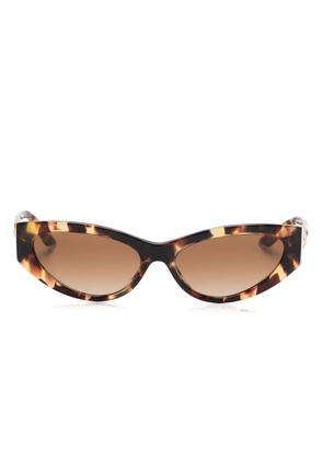 Versace Eyewear Greca Strass cat-eye sunglasses - Brown