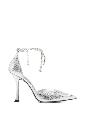 Jimmy Choo Stevie metallic heeled pumps - Silver